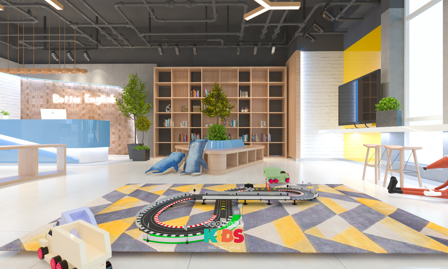 thiết kế trung tâm tiếng anh Better English