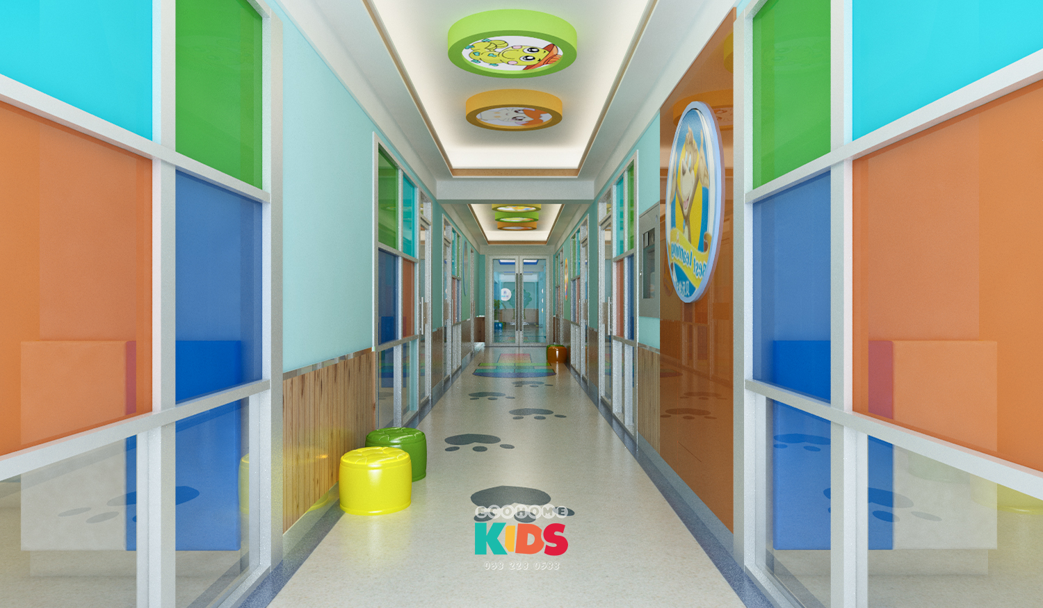 thiết kế trung tâm ngoại ngữ Ocean Edu