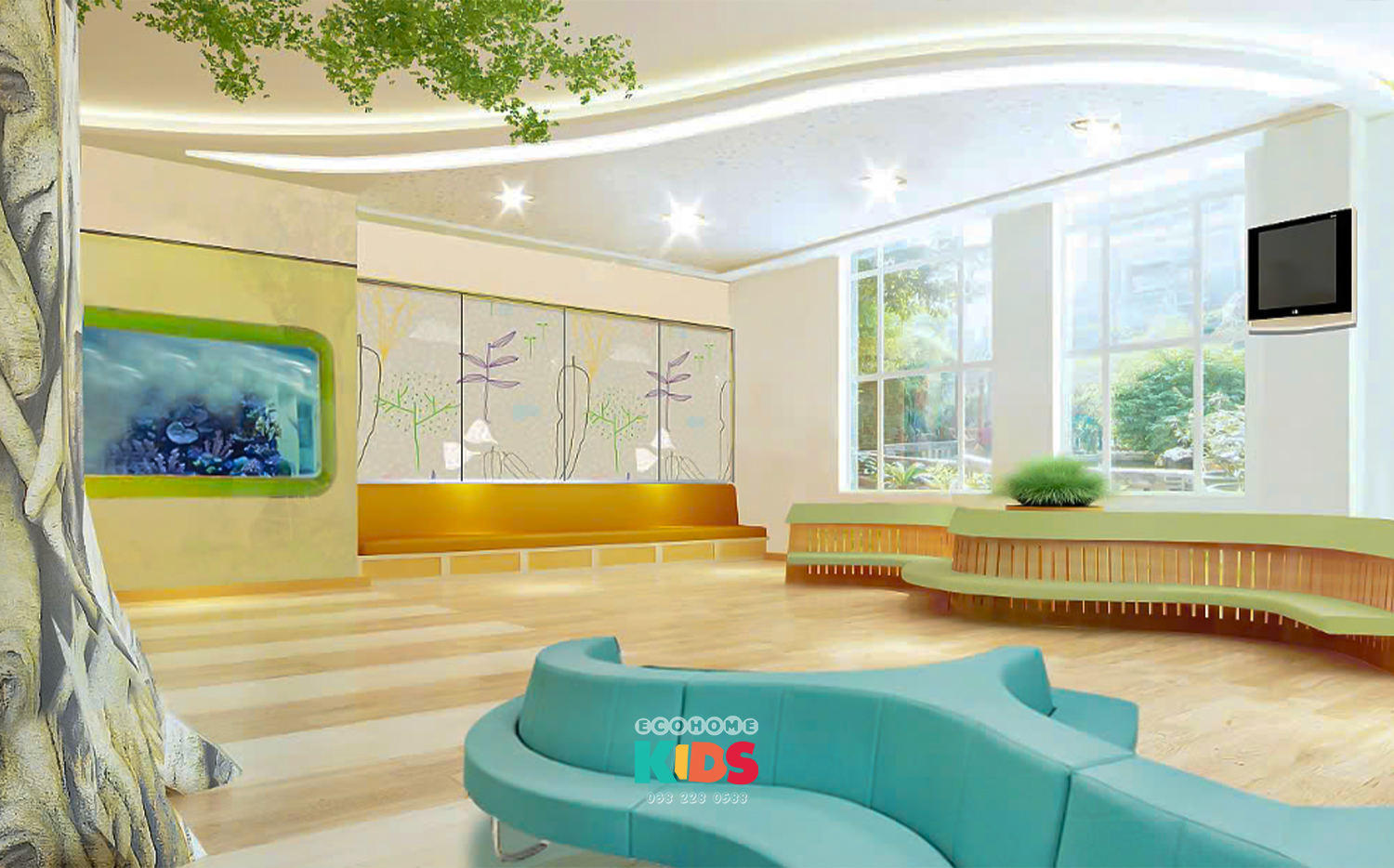 thiết kế phòng khám nhi