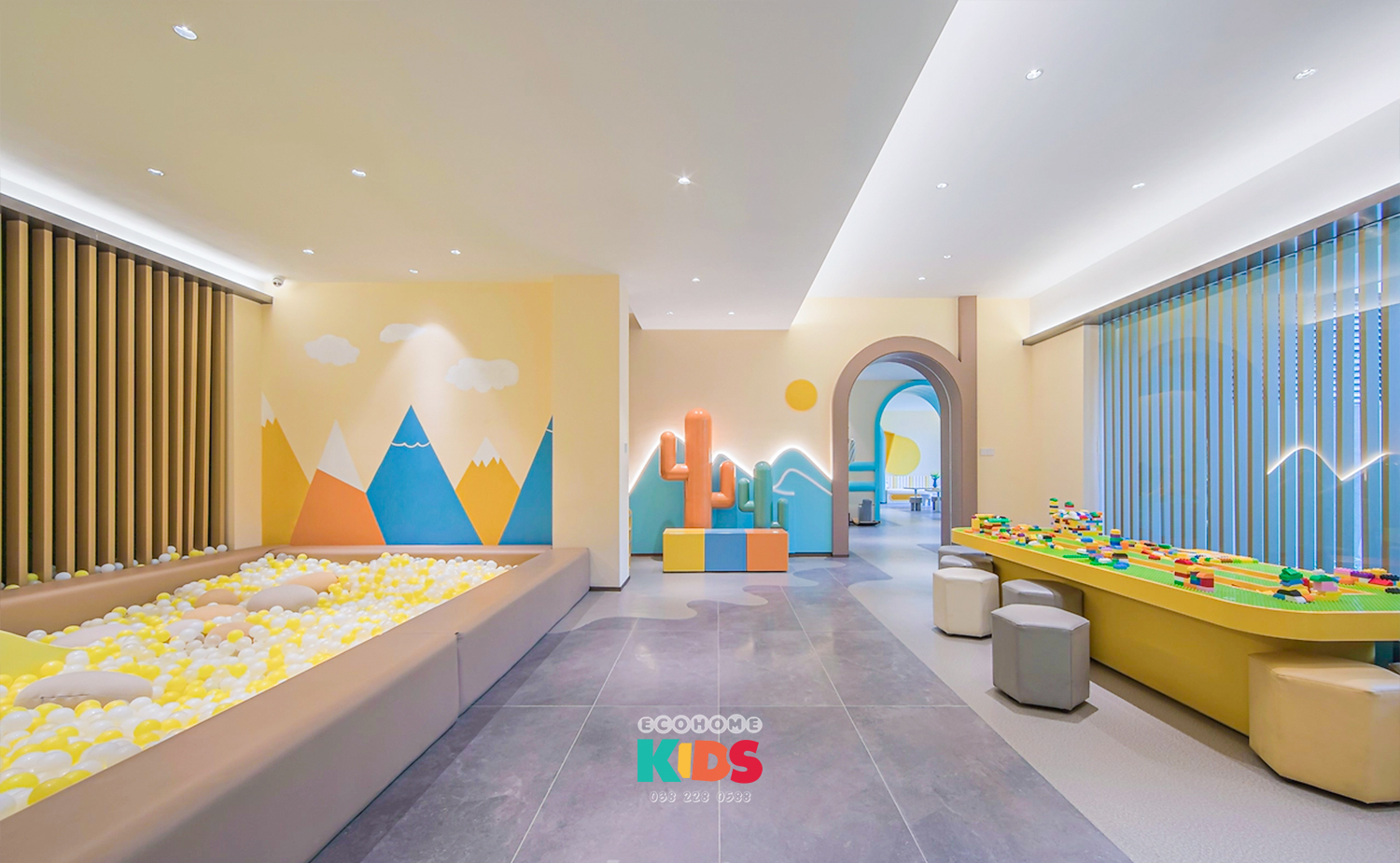thiết kế quán cafe kids đẹp