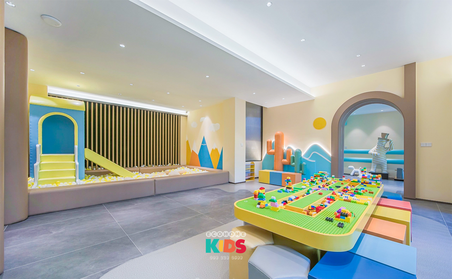 thiết kế quán cafe kids đẹp