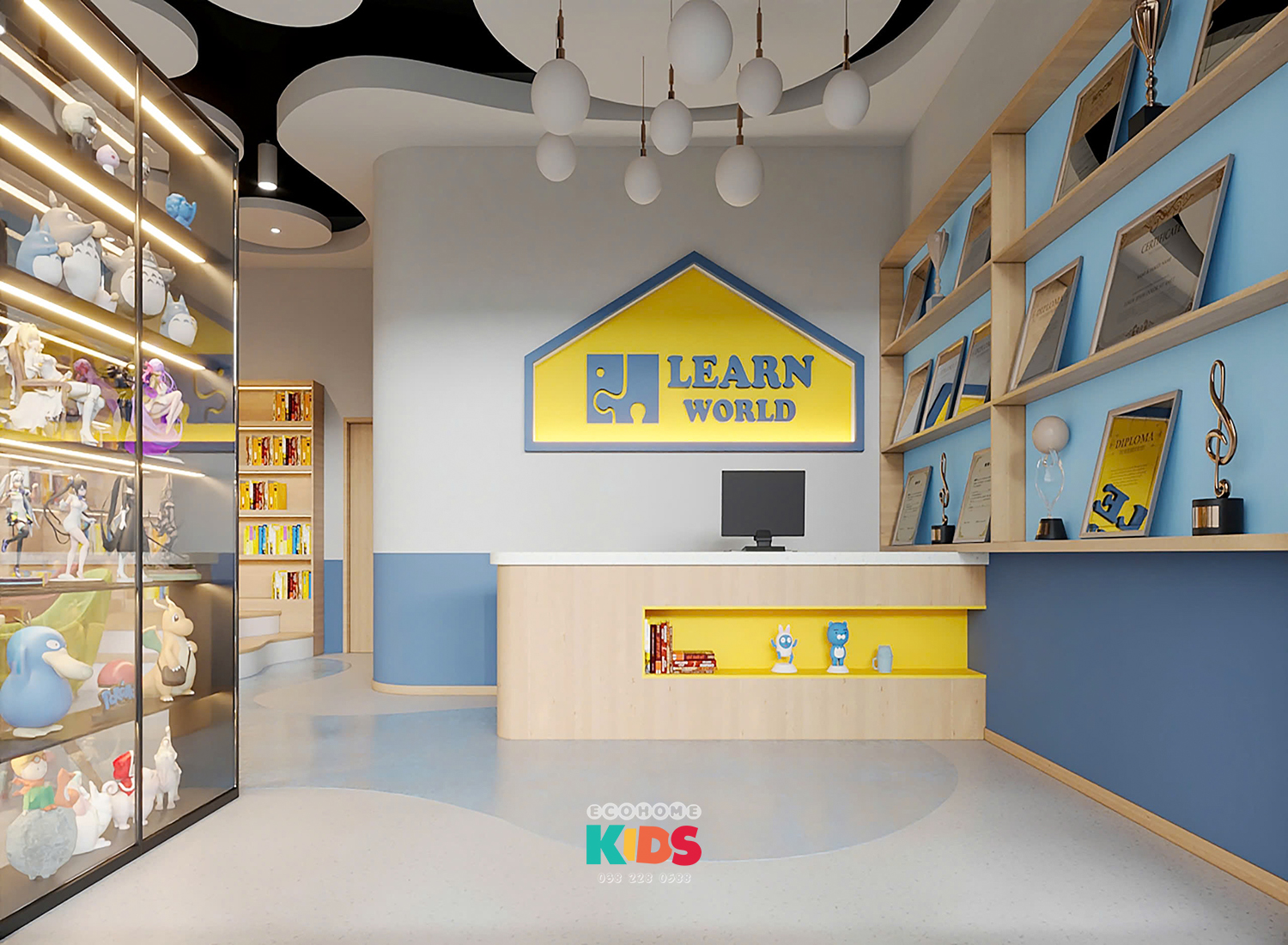 Thiết kế trung tâm ngoại ngữ Learn World