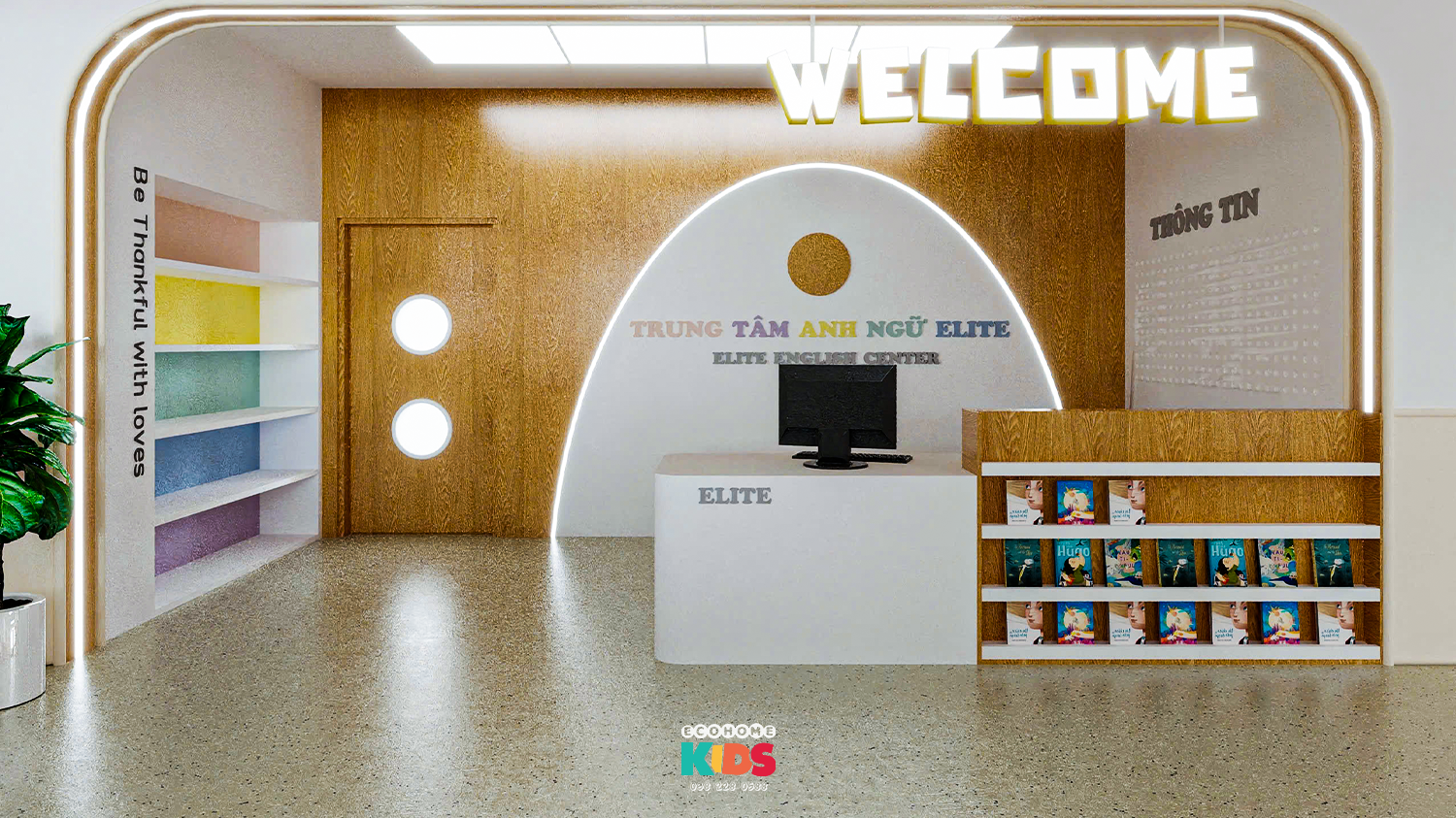 Thiết kế trung tâm anh ngữ Elite