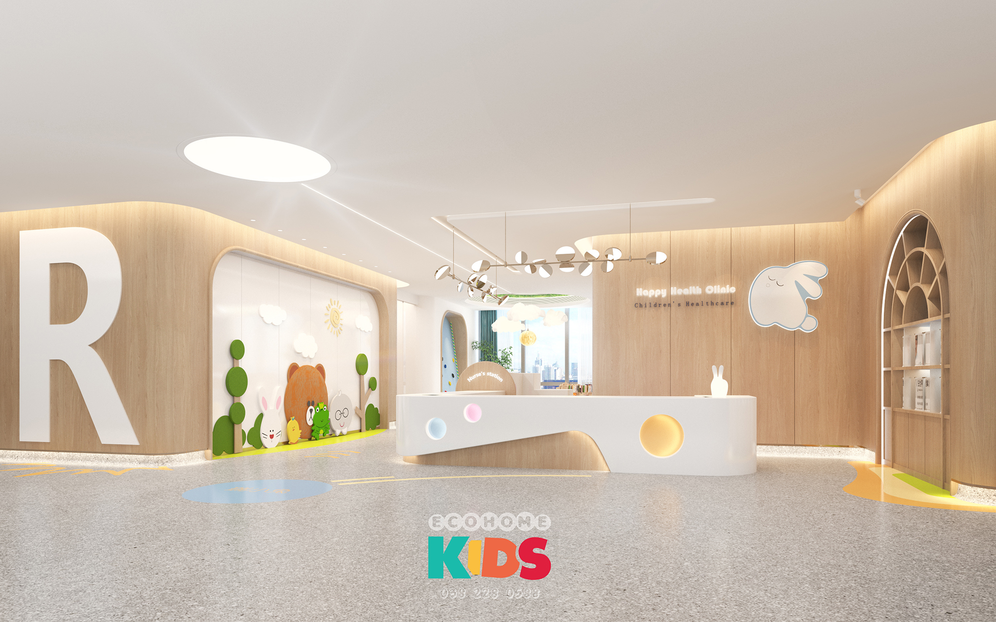 Thiết kế phòng khám nhi Ecohome