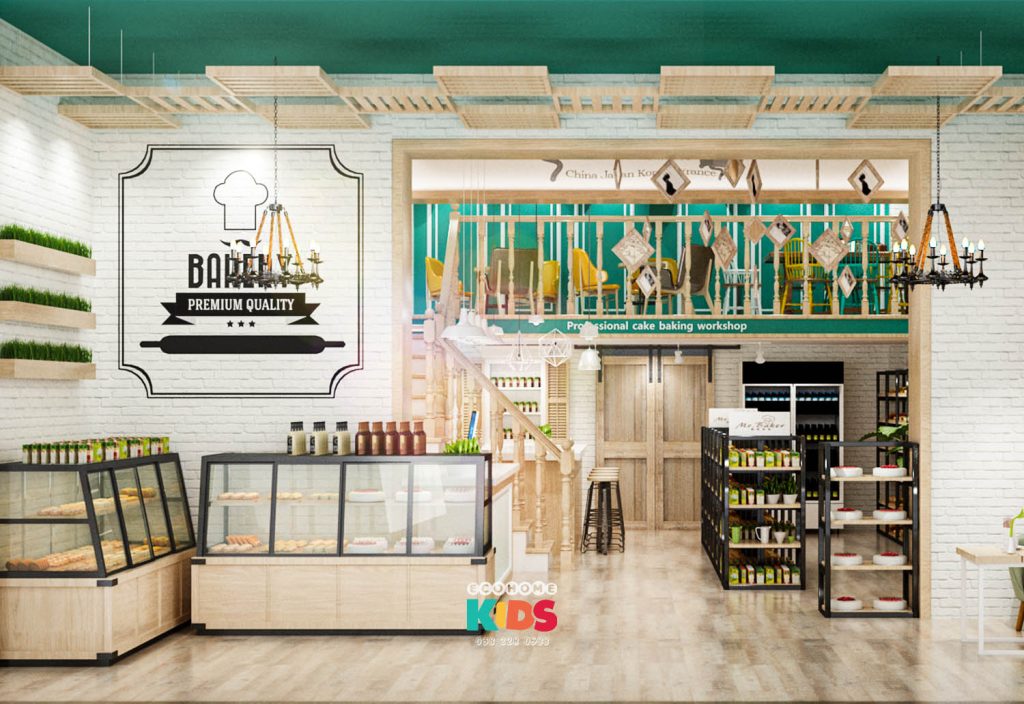 thiết kế shop bánh mì mr baker