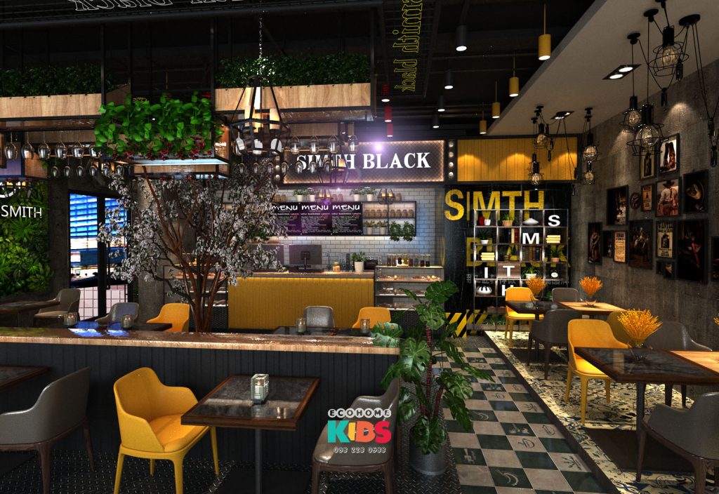 thiết kế shop simth black đẹp