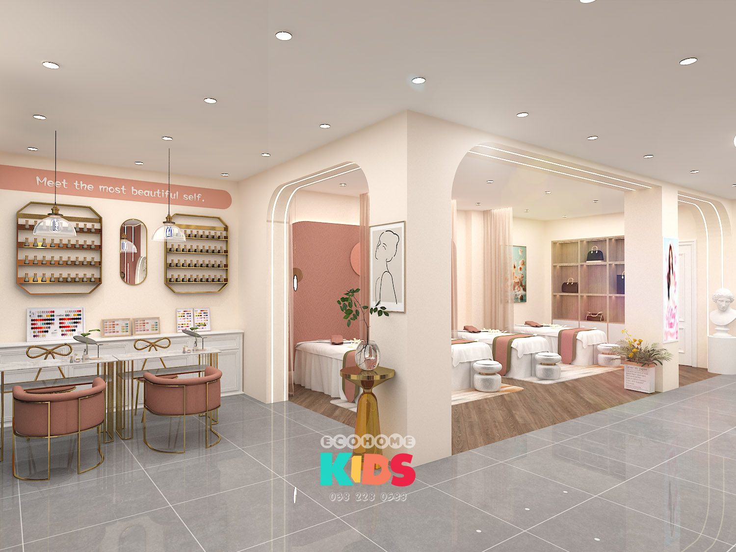 Thiết kế spa anh Tuấn 