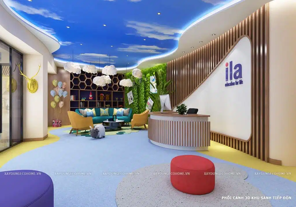 Thiết kế trung tâm ngoại ngữ ILA