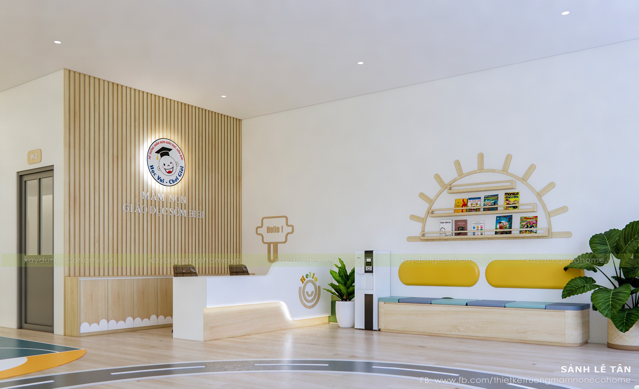 Thiết kế trường mầm non Ecohome kids