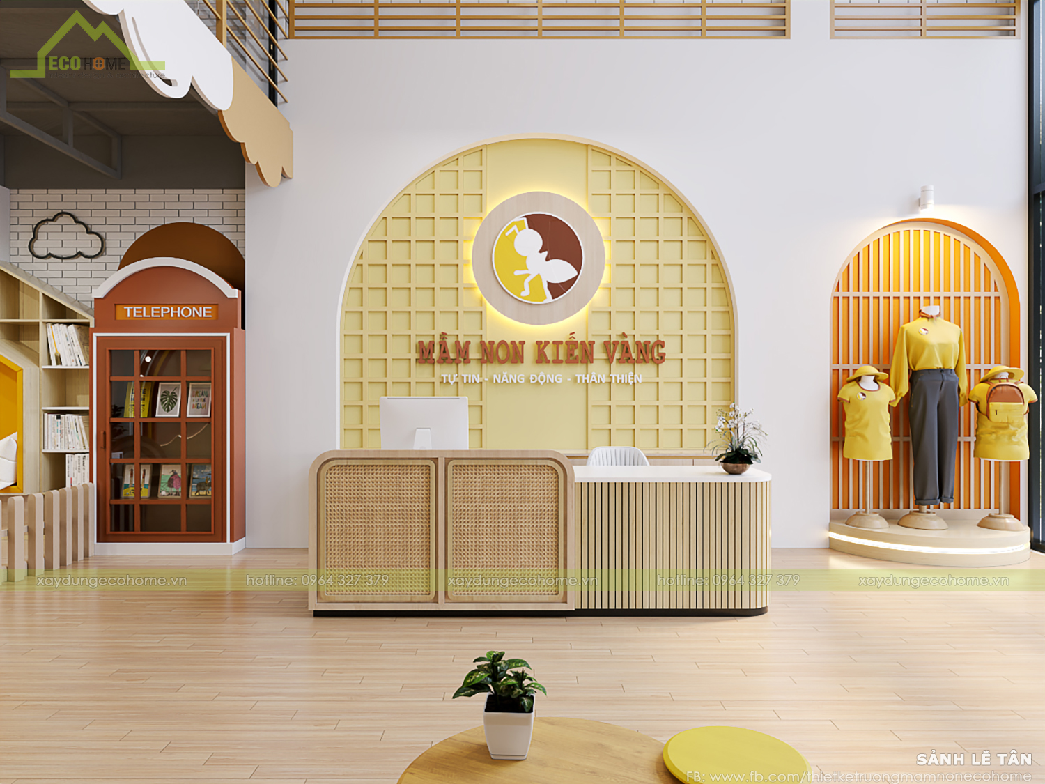Thiết kế trường mầm non Ecohome kids