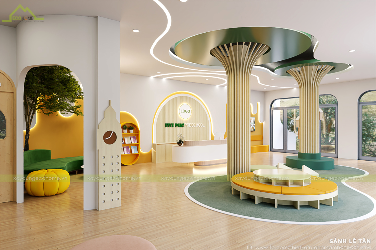 Thiết kế trường mầm non Ecohome kids