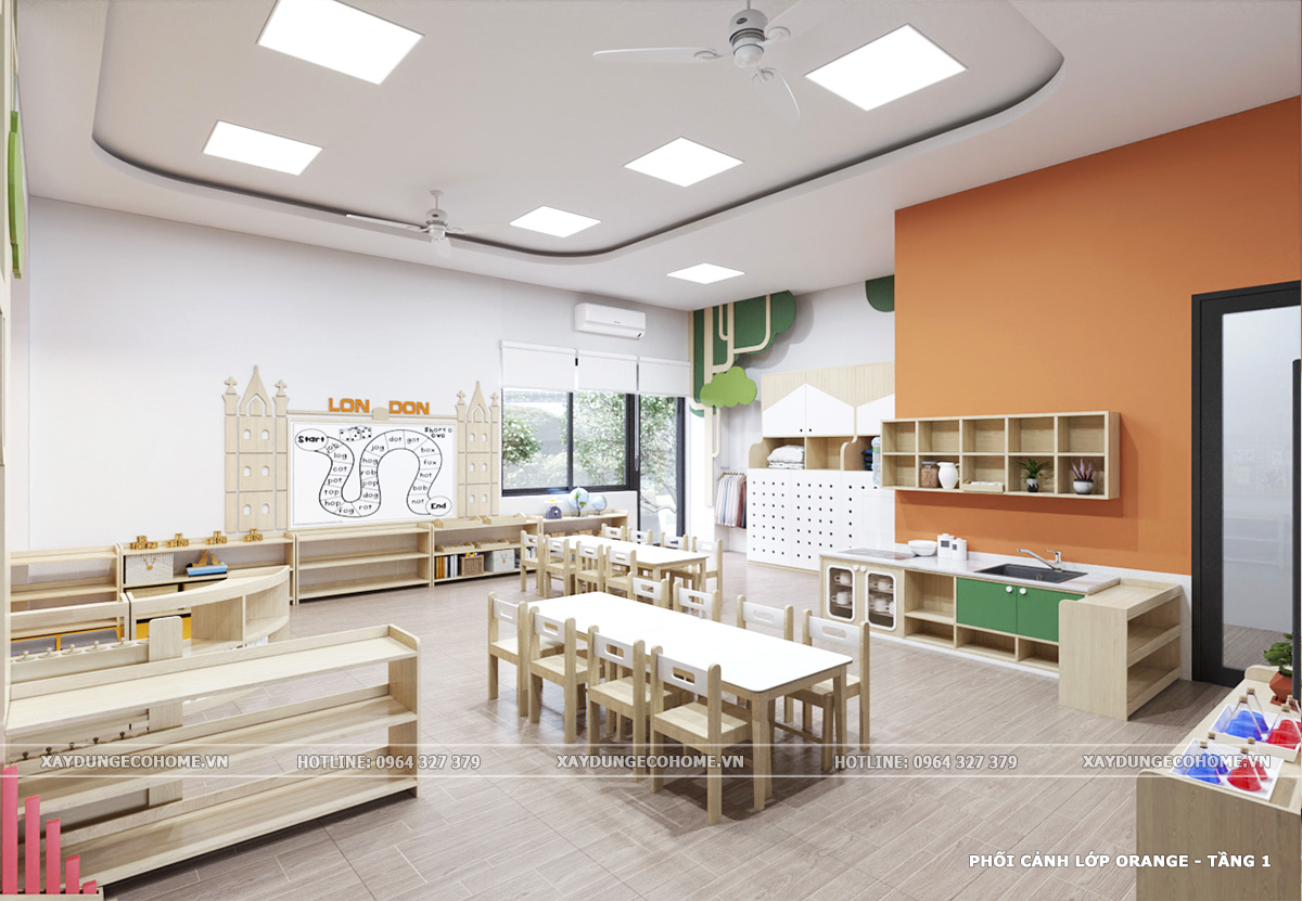 Thiết kế trường mầm non Ecohome kids