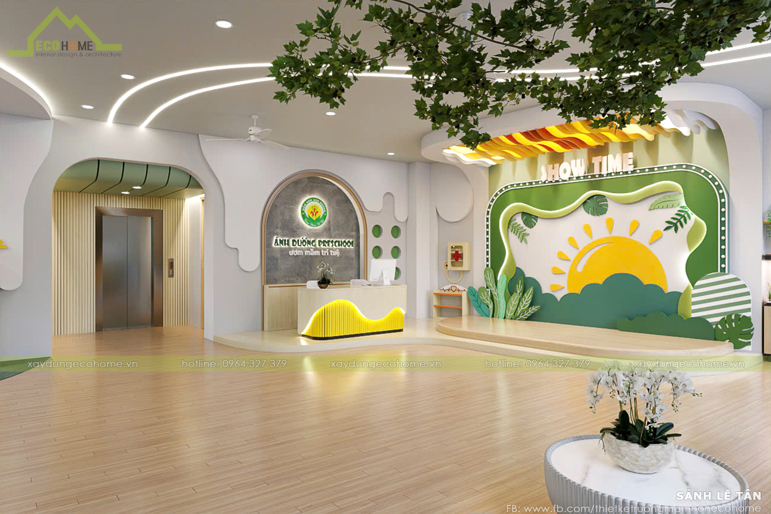 Thiết kế trường mầm non Ecohome kids
