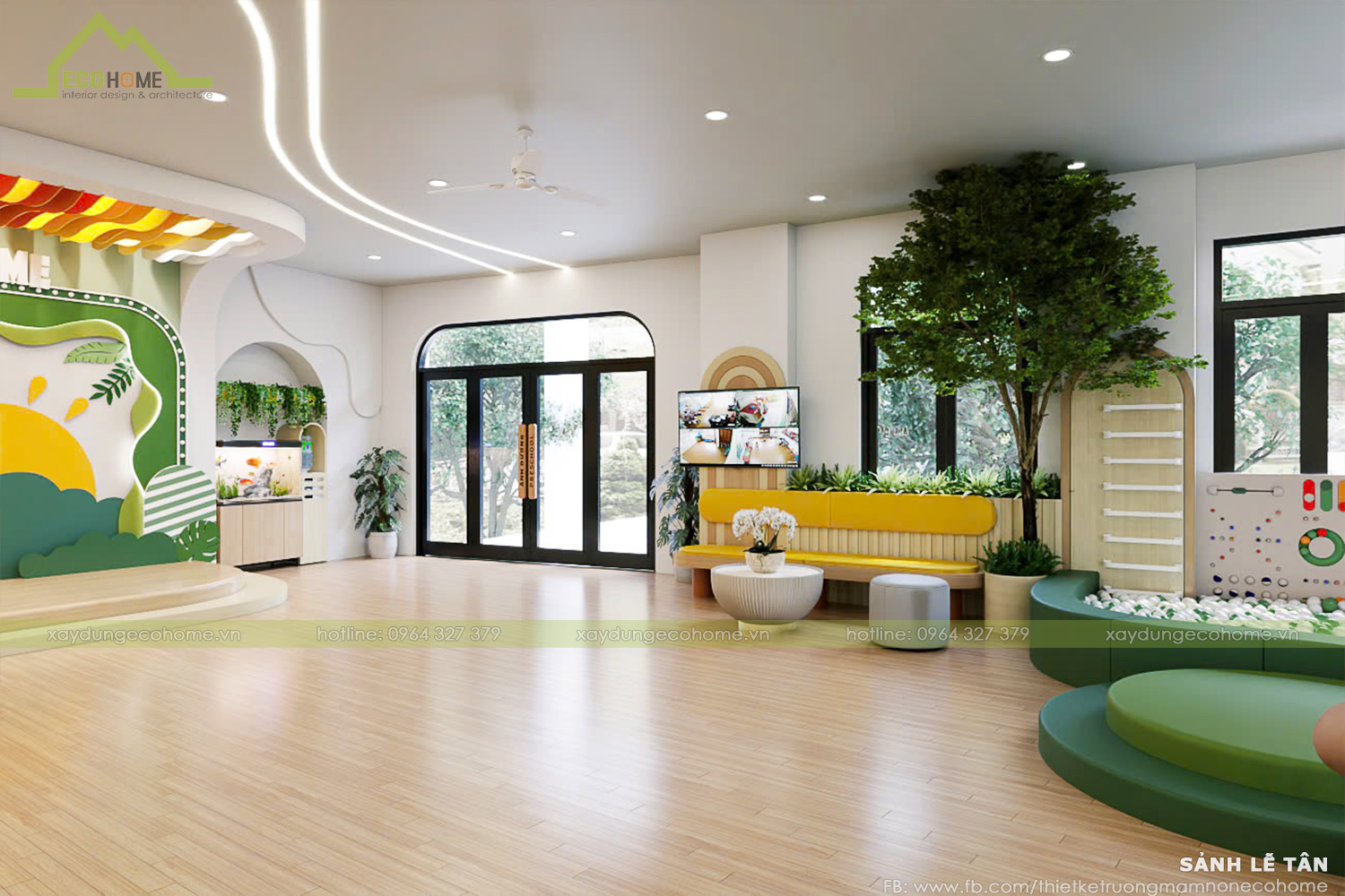 Thiết kế trường mầm non Ecohome kids